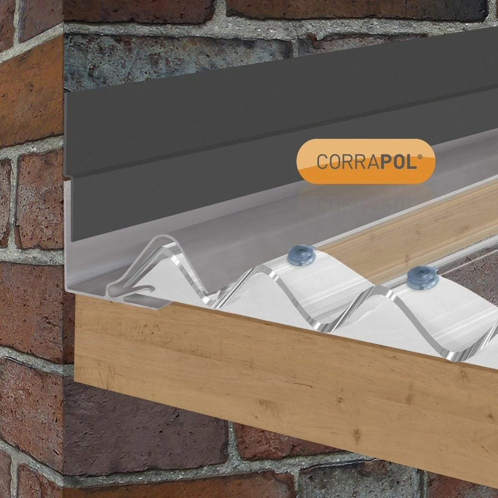 Corrapol Rock N Lock Wall Flashings (70mm | 130mm X 2,000mm) 5 Corrapol Rock N Lock Wall Flashings (70mm | 130mm X 2,000mm) - Image 3