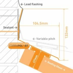 Corrapol BT Wall Top Flashing (90mm | 165mm X 3,000mm) 9 Corrapol BT Wall Top Flashing (90mm | 165mm X 3,000mm) -NATIONAL PLASTICS Sales ac622bl 01t