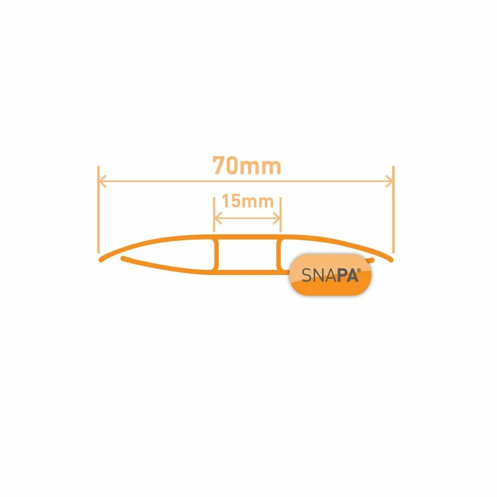 Snapa 6mm Clear Polycarbonate H Section 3m 6 Snapa 6mm Clear Polycarbonate H Section 3m - Image 4