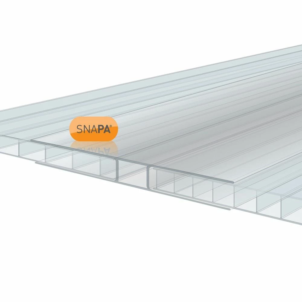 Snapa 10mm Clear Polycarbonate H Section (2m) 4 Snapa 10mm Clear Polycarbonate H Section (2m) - Image 2