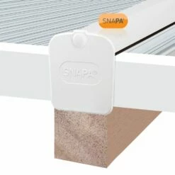 Snapa Lean-to Bar White 4m Inc. End Cap 12 Snapa Lean-to Bar White 4m Inc. End Cap -NATIONAL PLASTICS Sales ag15w 02i