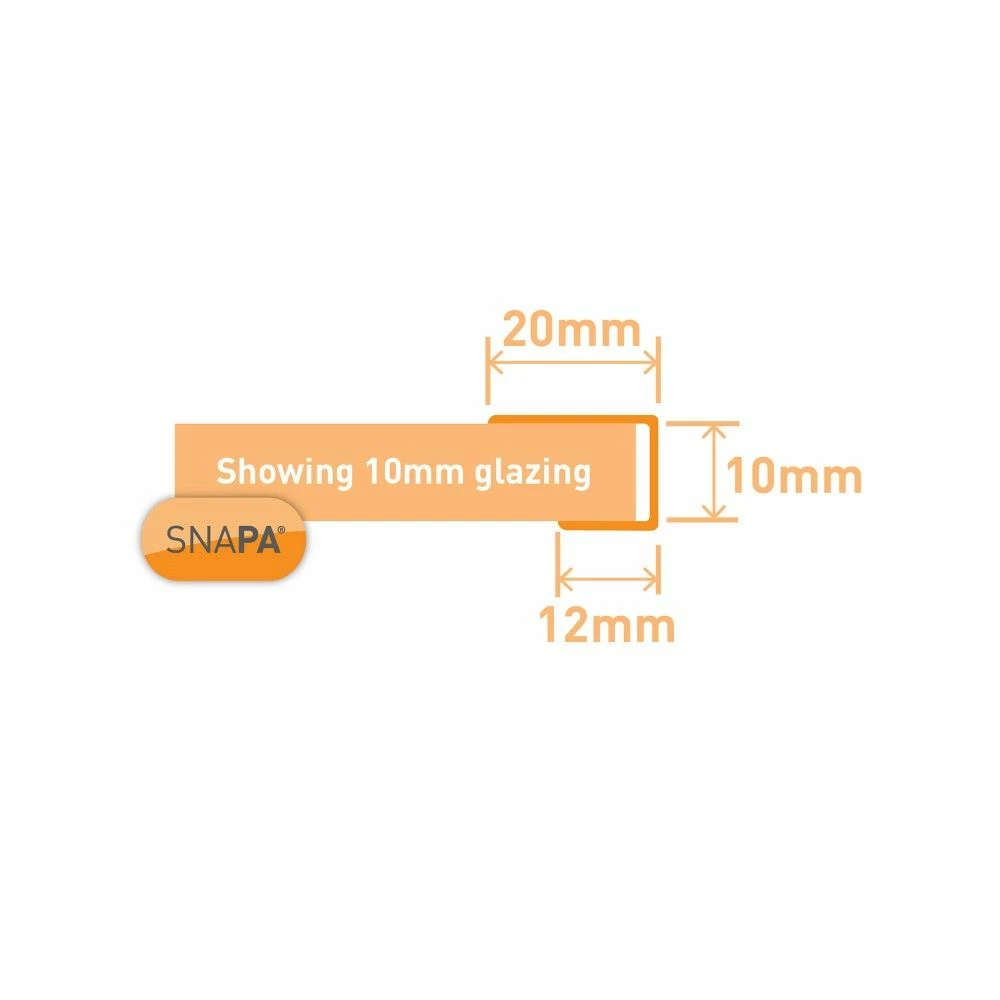 Snapa 10mm Clear Polycarbonate C Section (3m) 6 Snapa 10mm Clear Polycarbonate C Section (3m) - Image 4