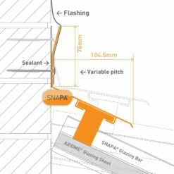 Snapa Top Wall Flashing White 2m 11 Snapa Top Wall Flashing White 2m -NATIONAL PLASTICS Sales ag502w 01t