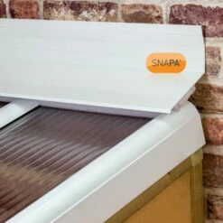 Snapa Top Wall Flashing (6m | White) -NATIONAL PLASTICS Sales ag506w 01i
