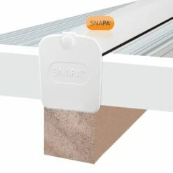 Snapa 35mm PVC Drip Trim (2.1m | White) -NATIONAL PLASTICS Sales ag71w 01i