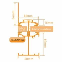 Alukap-SS Low Profile Wall Bar (140mm | 60mm X 4,800mm) 9 Alukap-SS Low Profile Wall Bar (140mm | 60mm X 4,800mm) -NATIONAL PLASTICS Sales akss314w 01t