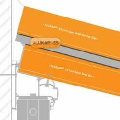 Alukap-SS Low Profile Wall Bar (140mm | 60mm X 4,800mm) 12 Alukap-SS Low Profile Wall Bar (140mm | 60mm X 4,800mm) -NATIONAL PLASTICS Sales akss314w 02t