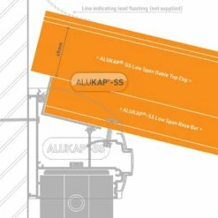 Alukap-SS Low Profile Gable Bar (90mm | 60mm X 6,000mm) -NATIONAL PLASTICS Sales akss356w 02t