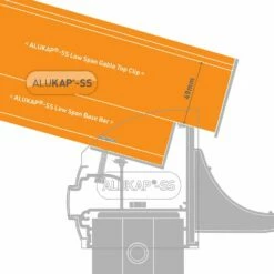 Alukap-SS Low Profile Gable Bar (90mm | 60mm X 6,000mm) -NATIONAL PLASTICS Sales akss356w 03t