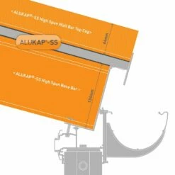 Alukap-SS High Wall Bar (134mm | 58mm X 4,800mm) -NATIONAL PLASTICS Sales akss514w 03t