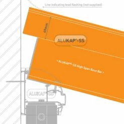 Alukap-SS High Wall Bar (134mm | 60mm X 6,000mm) -NATIONAL PLASTICS Sales akss556w 02t