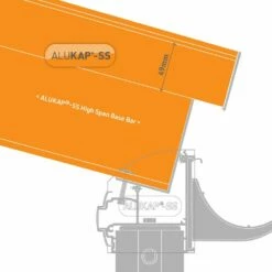 Alukap-SS High Wall Bar (134mm | 60mm X 6,000mm) -NATIONAL PLASTICS Sales akss556w 03t