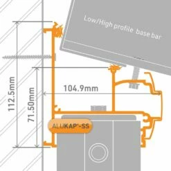 Alukap-SS Wall And Eaves Beam (110mm | 108mm X 4,800mm) -NATIONAL PLASTICS Sales akss624w 02t