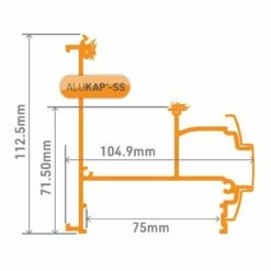 Alukap-SS Wall And Eaves Beam (110mm | 108mm X 6,000mm) 10 Alukap-SS Wall And Eaves Beam (110mm | 108mm X 6,000mm) -NATIONAL PLASTICS Sales akss626w 01t