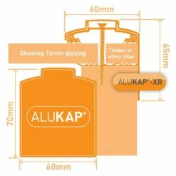 Alukap-XR 60mm Gable Bar With 45mm Rafter Gasket (3m | White) -NATIONAL PLASTICS Sales akx460w 01t