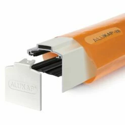 Alukap-XR 60mm Gable Bar With 45mm Rafter Gasket (6m | White)