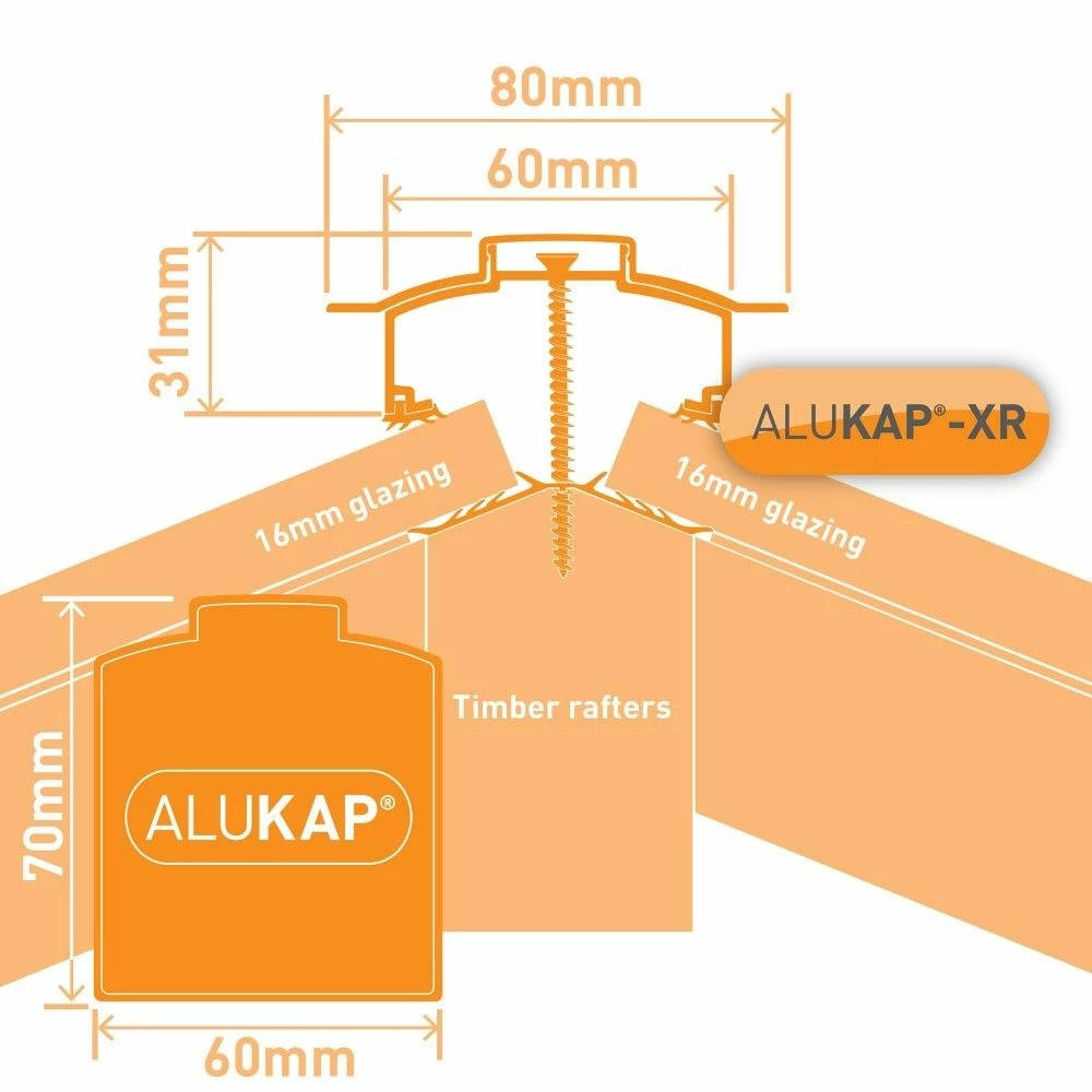 Alukap-XR Hip Bar (31mm | 80mm X 6,000mm) 4 Alukap-XR Hip Bar (31mm | 80mm X 6,000mm) - Image 2