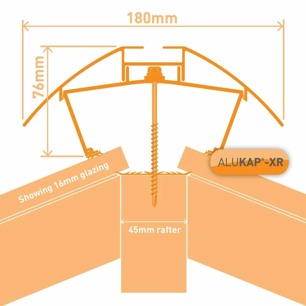 Alukap-XR Ridge (76mm | 180mm X 6,000mm) 4 Alukap-XR Ridge (76mm | 180mm X 6,000mm) - Image 2