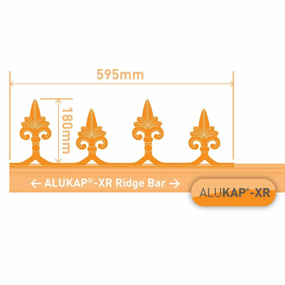 Alukap-XR Aluminium Crest (180mm | 37mm X 595mm) 4 Alukap-XR Aluminium Crest (180mm | 37mm X 595mm) - Image 2