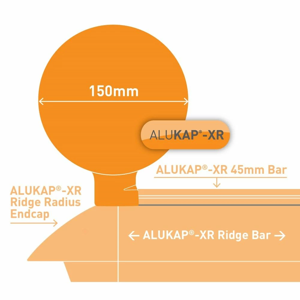 Alukap-XR Ball Finial (180mm | 150mm X 150mm) 4 Alukap-XR Ball Finial (180mm | 150mm X 150mm) - Image 2