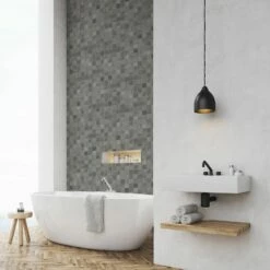 Grey Mosaic Wall Panels -NATIONAL PLASTICS Sales dc40c83 4