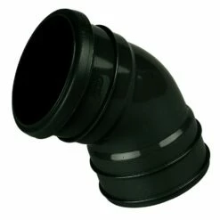 110mm Pipe Double Socket 45 Degree Bend (Black)