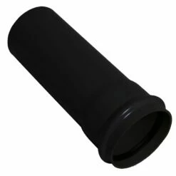Black 110mm Single Socket Pipe (3m)