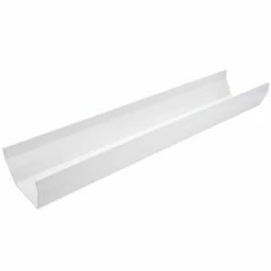 White 117mm Square Gutter (4m)