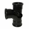 90 Degree Triple Socket Soil Branch (Black) 1 90 Degree Triple Socket Soil Branch (Black) -NATIONAL PLASTICS Sales kays12bl 1