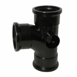 90 Degree Triple Socket Soil Branch (Black)