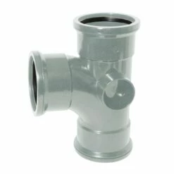 90 Degree Triple Socket Soil Branch (Grey)