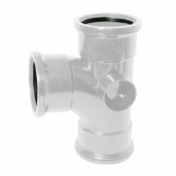 90 Degree Triple Socket Soil Branch (White)