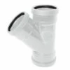 110mm Pipe Triple Socket 45 Degree Branch (White) -NATIONAL PLASTICS Sales kays13wh