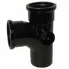 90 Degree Double Socket Soil Branch (Black) -NATIONAL PLASTICS Sales kays14bl