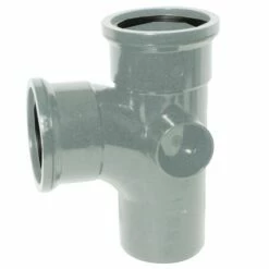 90 Degree Double Socket Soil Branch (Grey)