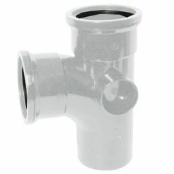 90 Degree Double Socket Soil Branch (White)