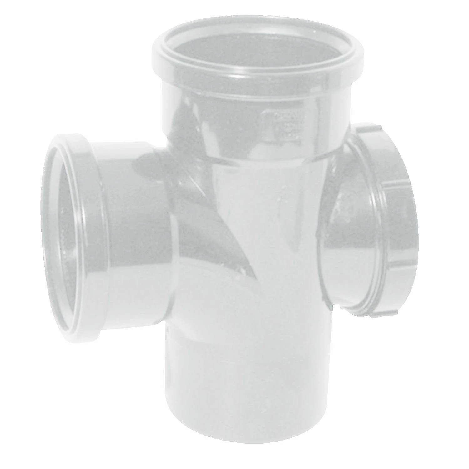 Double Socket Soil Access Junction (White) 3 Double Socket Soil Access Junction (White)