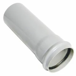 White 110mm Single Socket Pipe (3m)