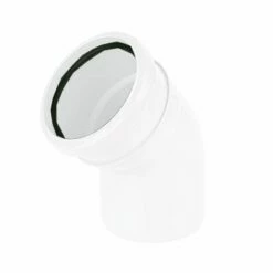 45 Degree Single Socket Soil Bend (White)