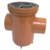 Terracotta 110mm Underground Back Inlet Circular Bottle Gully Trap -NATIONAL PLASTICS Sales kayug102