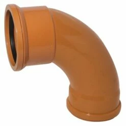 Terracotta 110mm Underground 90 Degree Double Socket Swept Bend