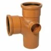 Terracotta 110mm Underground 90 Degree Double Socket Junction With Twin Boss 2 Terracotta 110mm Underground 90 Degree Double Socket Junction With Twin Boss -NATIONAL PLASTICS Sales kayug44