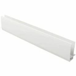White Two Part Top Edge Trim For Kavex External Cladding (5m)