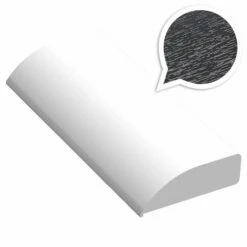 Anthracite Grey Woodgrain 6mm X 20mm Edge / Cloaking Fillet (5m)