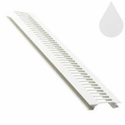 Brilliant White Flat Soffit Vent Trim 5m (9mm Boards)