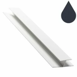 Anthracite Grey Woodgrain Cover Joint / H Trim (5m)
