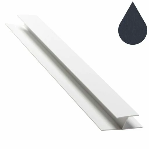 Anthracite Grey Woodgrain Cover Joint / H Trim (5m) 8 Anthracite Grey Woodgrain Cover Joint / H Trim (5m) -NATIONAL PLASTICS Sales kes676agg