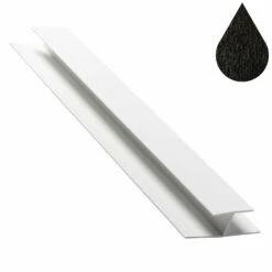 Black Ash Cover Joint / H Trim (5m)