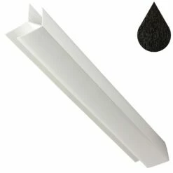 Black Ash Cladding External Corner Trim (5m)