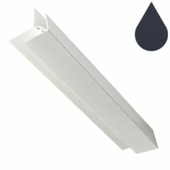 Anthracite Grey Woodgrain Cladding 2 Part Corner Trim (5m)